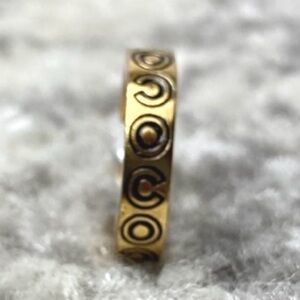 Chanel vintage Fall 2001 hoop COCO earring